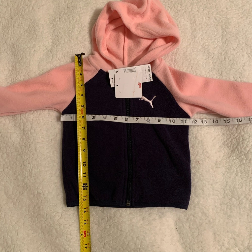 Girls 3 Piece Puma Fleece Outfit - Picture 6 of 14